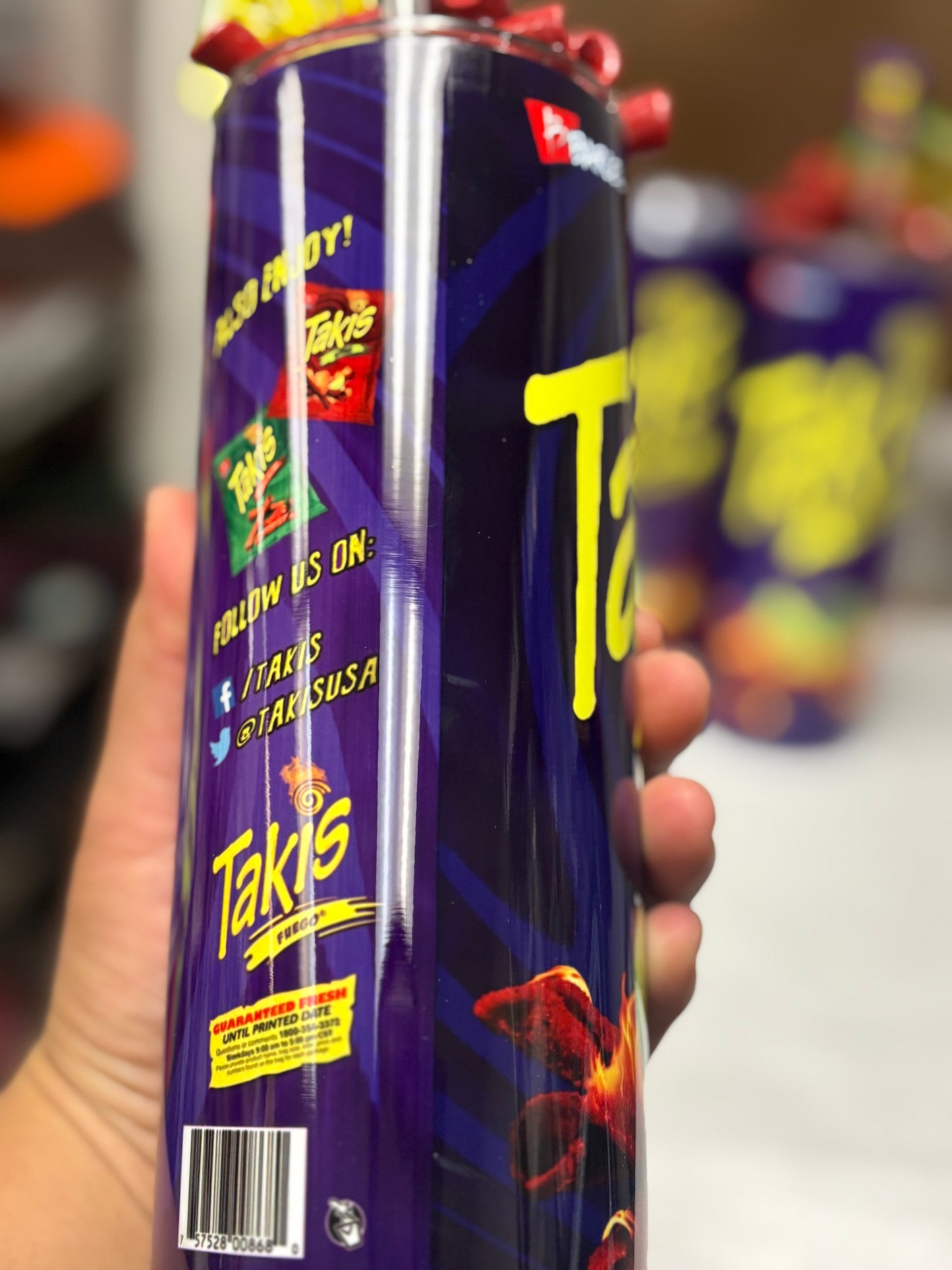 TAKIS tumbler with Lid Topper