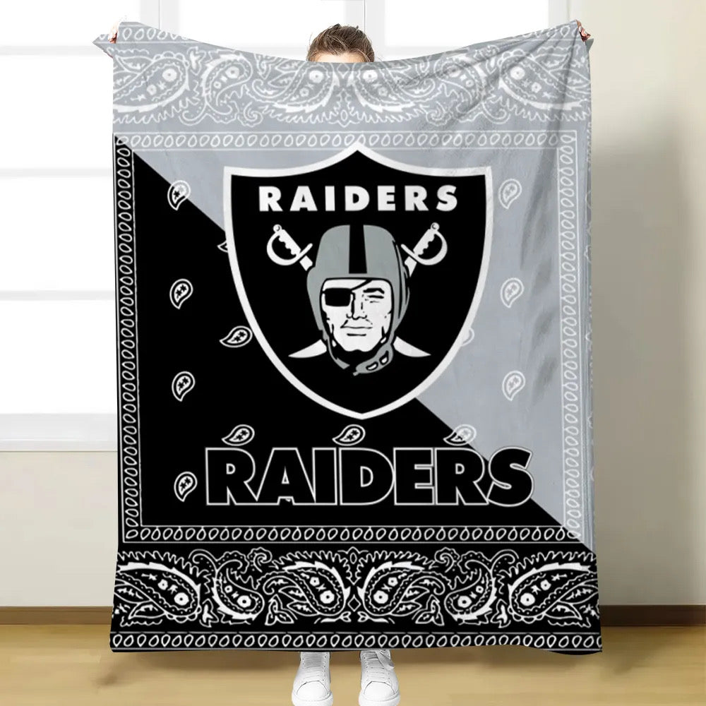 RAIDERS Football soft Blanket