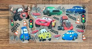 (Copy) Disney/Pixar movie CARS Lightning McQueen, Mater, Doc Hudson, Sally Carrera, Luigi, Ramone 16oz UVDTF cup wrap, ready to apply STICKERS Decals