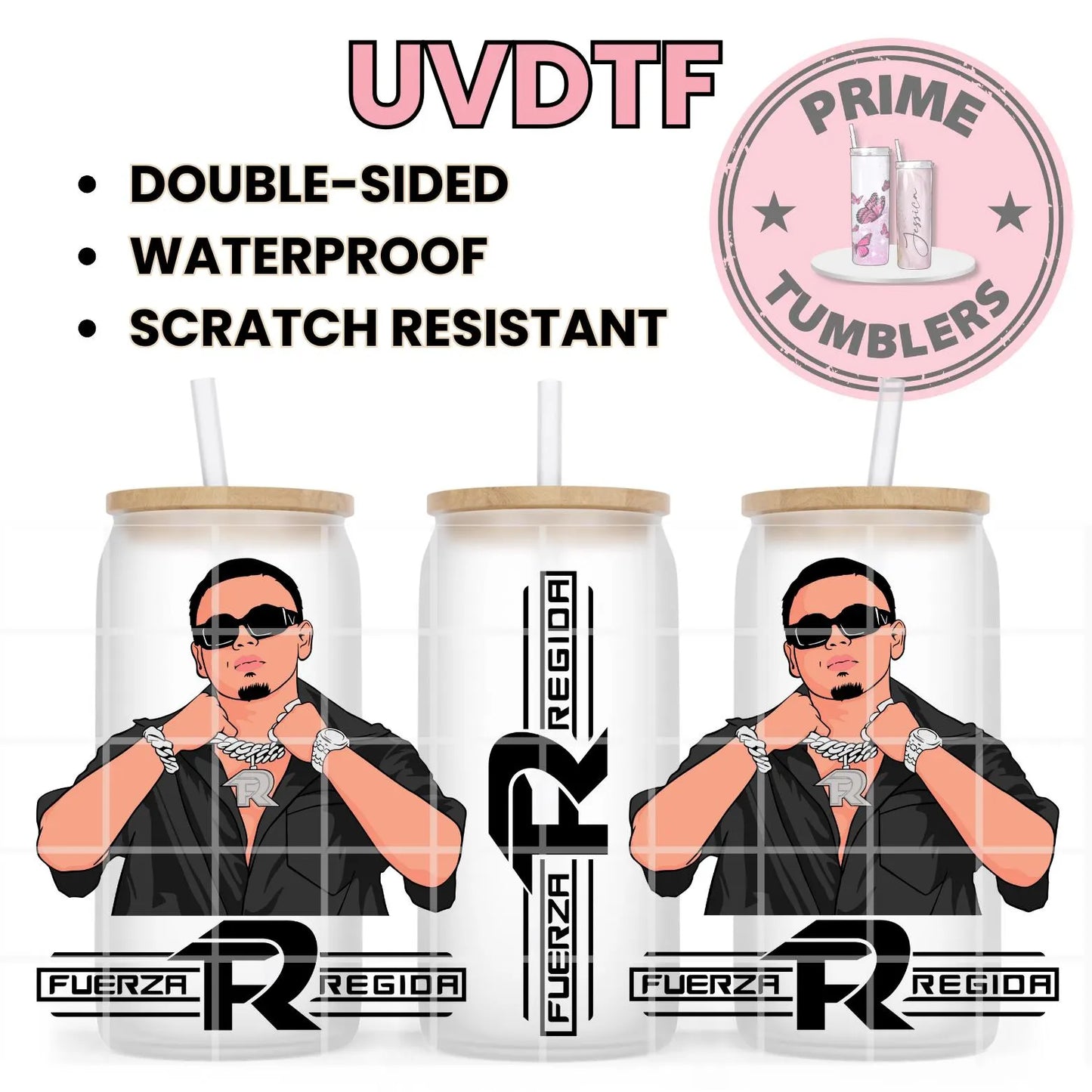 JOP Singer Mexico 16oz UVDTF cup wrap, ready to apply STICKERS