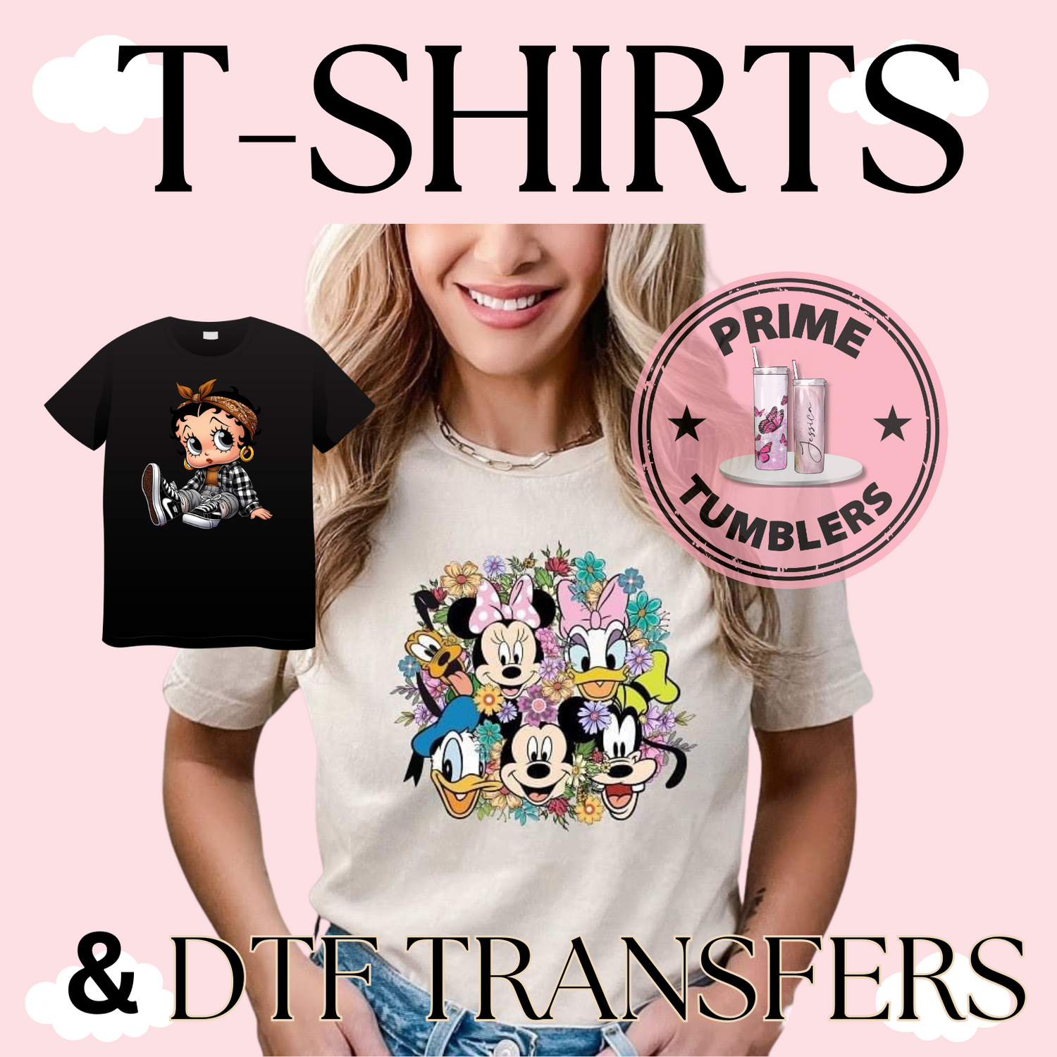 T-SHIRTS AND DTF TRANSFERS