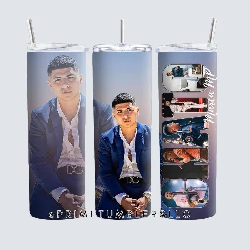 CHATO Stylish Regional Vibes Tumbler 20oz Stainless Steel Personalized Gradient Design Double-wall Insulated with Metal Straw & Leak-proof Lid for Travel & Gifting