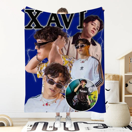 Xavi blue soft Blanket
