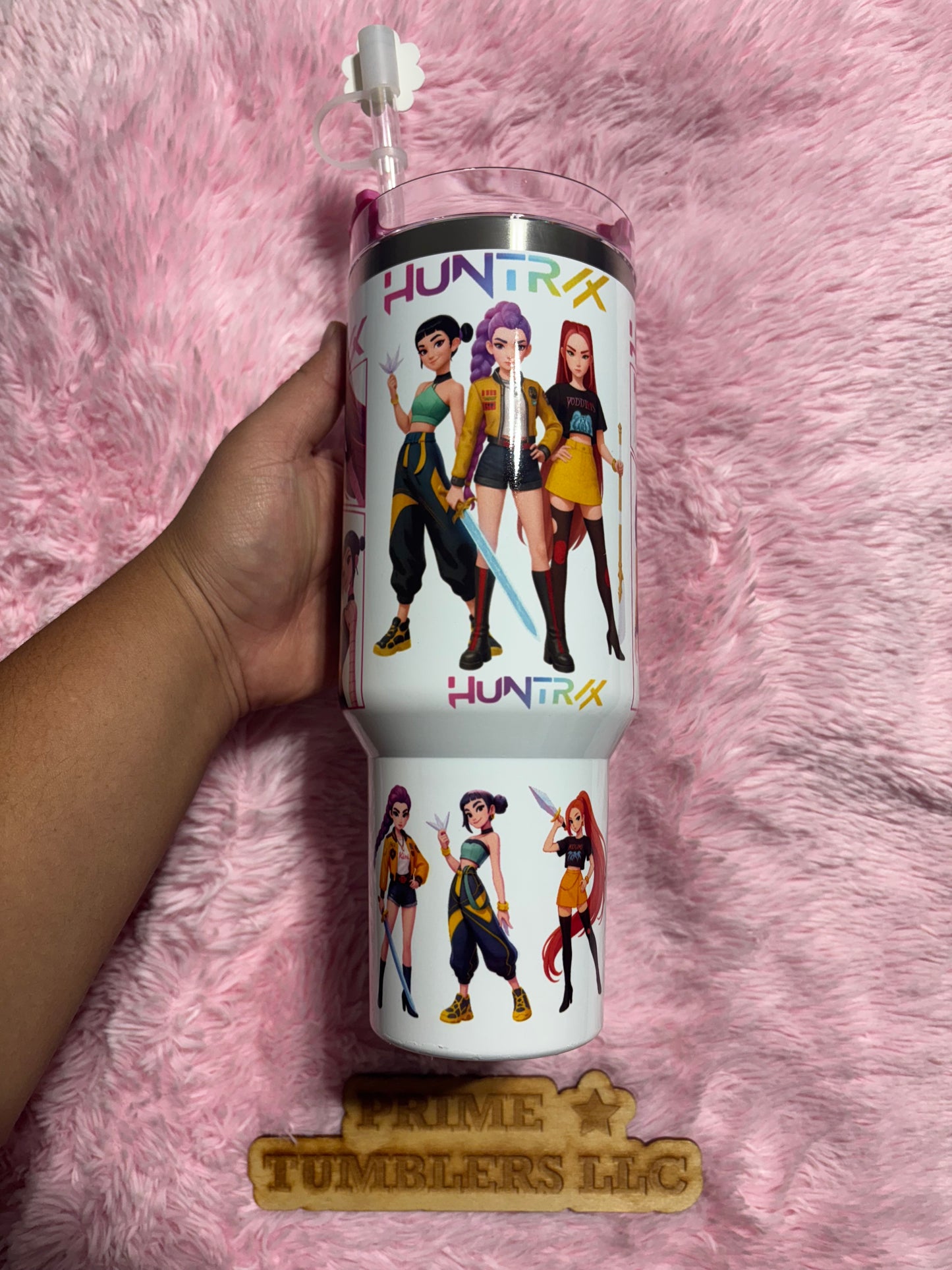 KPop Demon Hunters HUNTRIX 40oz Stainless Steel Tumbler | Stanley Dupe Cup