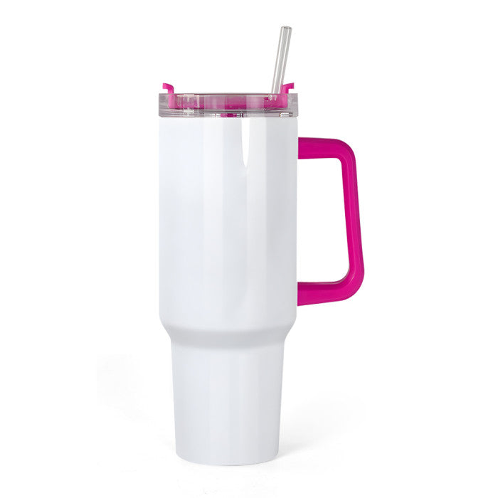 40oz COLORED Handle Sublimation Tumblers