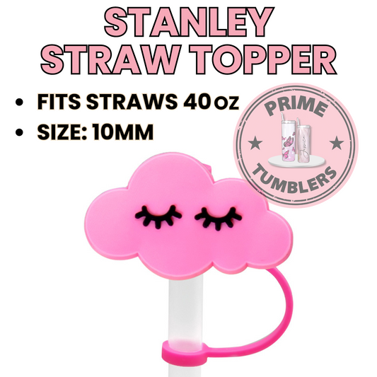 LASHES cloud pink 40oz Straw Topper