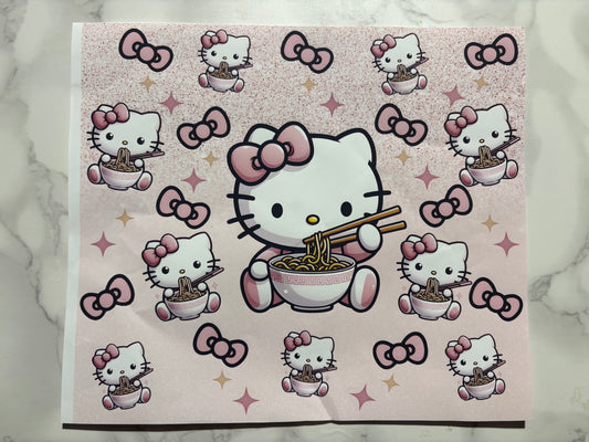 Hello Kitty noodles sublimation 20oz Print