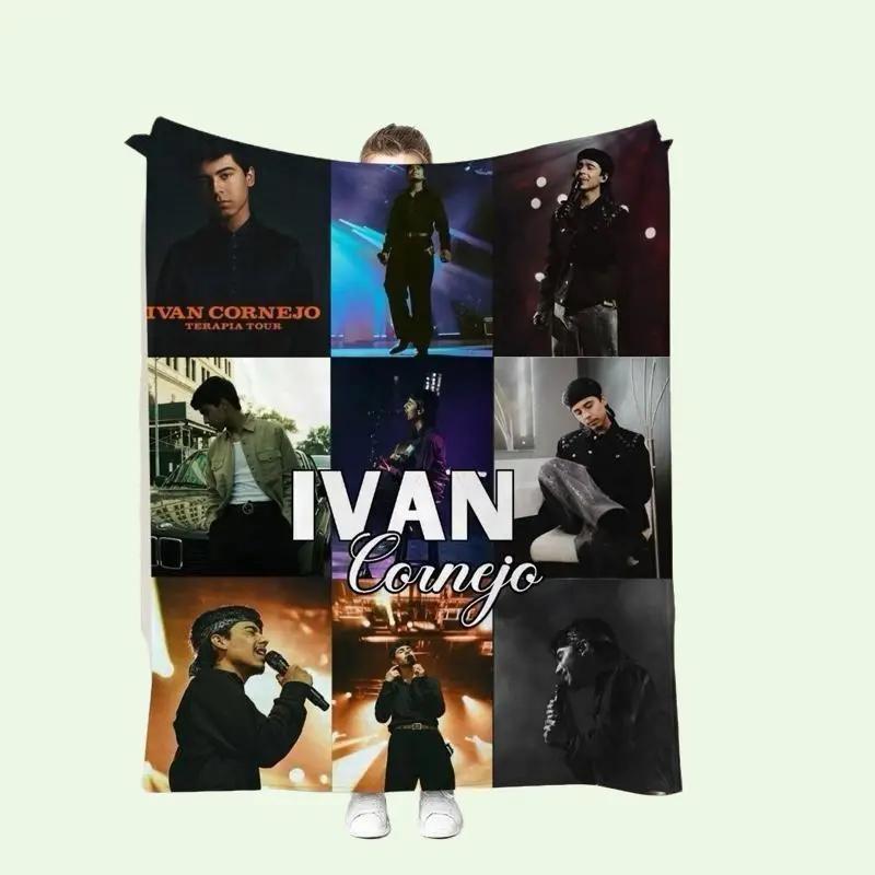 Ivan Cornejo Collage Blanket Soft Fleece Throw for True Fans 50 x 60 in Cozy Microfiber Fleece with Iconic Terapia Tour Images Machine Washable and Fade Resistant