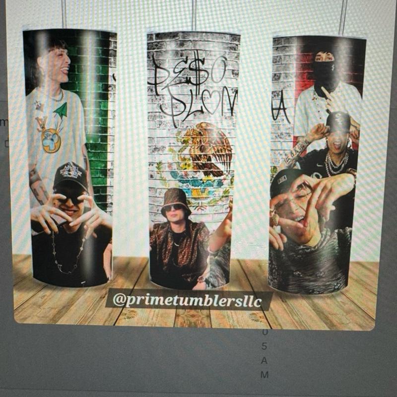 Peso Pluma Mexico Urban Mexican Vibes Tumbler Graffiti Wall Edition 20 oz Double-Wall Stainless Steel Mug with Lid & Reusable Straw Portable Drinkware