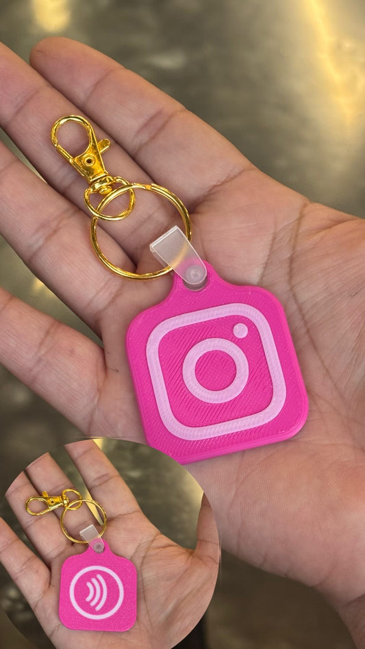 NFC tag KEYCHAIN instagram Social Media