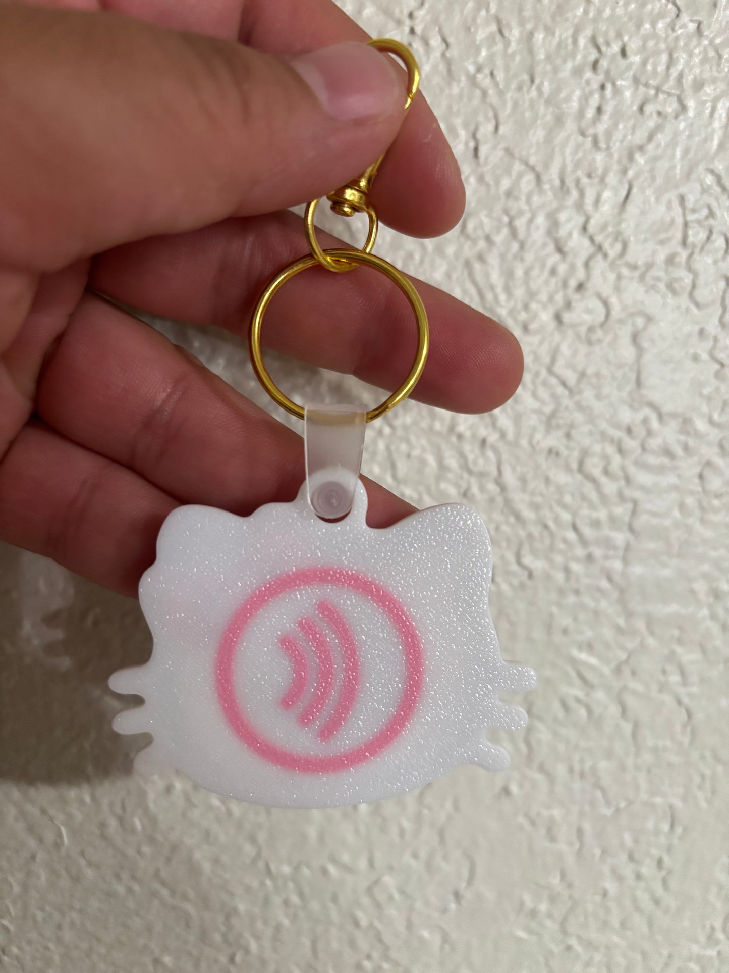 NFC tag KEYCHAIN HELLO KITTY Social Media (white)