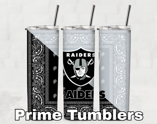 Raiders football Tumbler wrap PNG