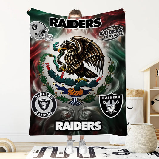 RAIDERS Mexico Football soft Blanket