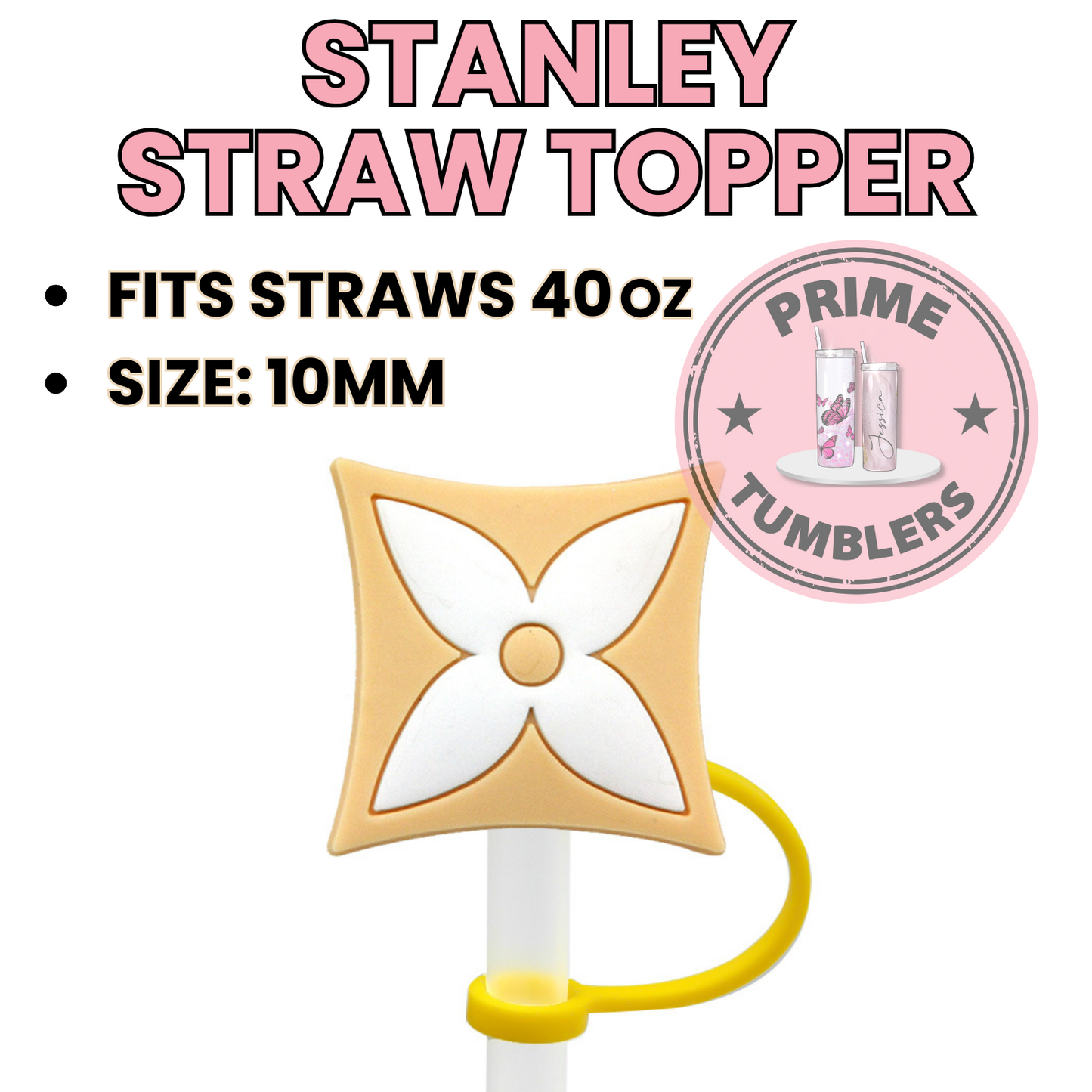 LV logo 40oz Straw Topper