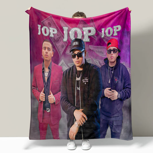 Fuerza Regida soft Throw Blanket JOP Urban Street Legends Throw Blanket Money Vibes & Bold Style 50x60 inches Microfiber Fleece for Bed Sofa or Wall Display