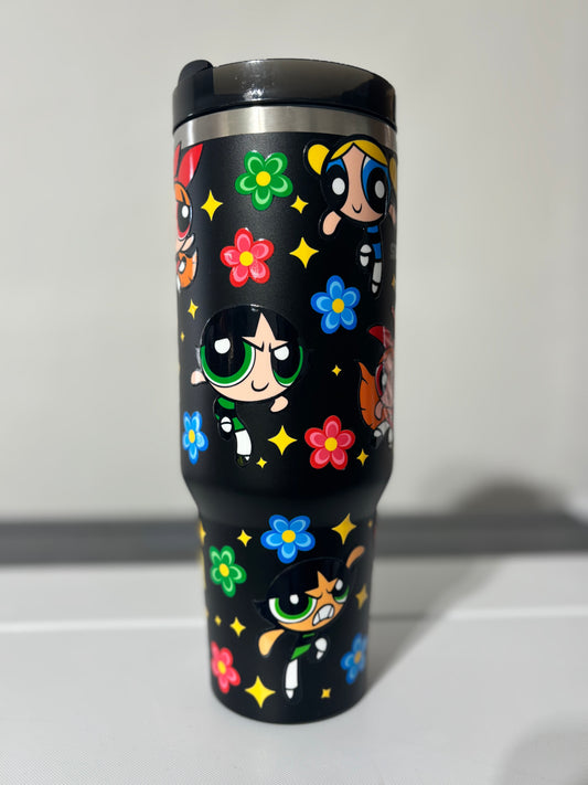 Powerpuff Girls 40oz Tumbler (STANLEY Dupe)