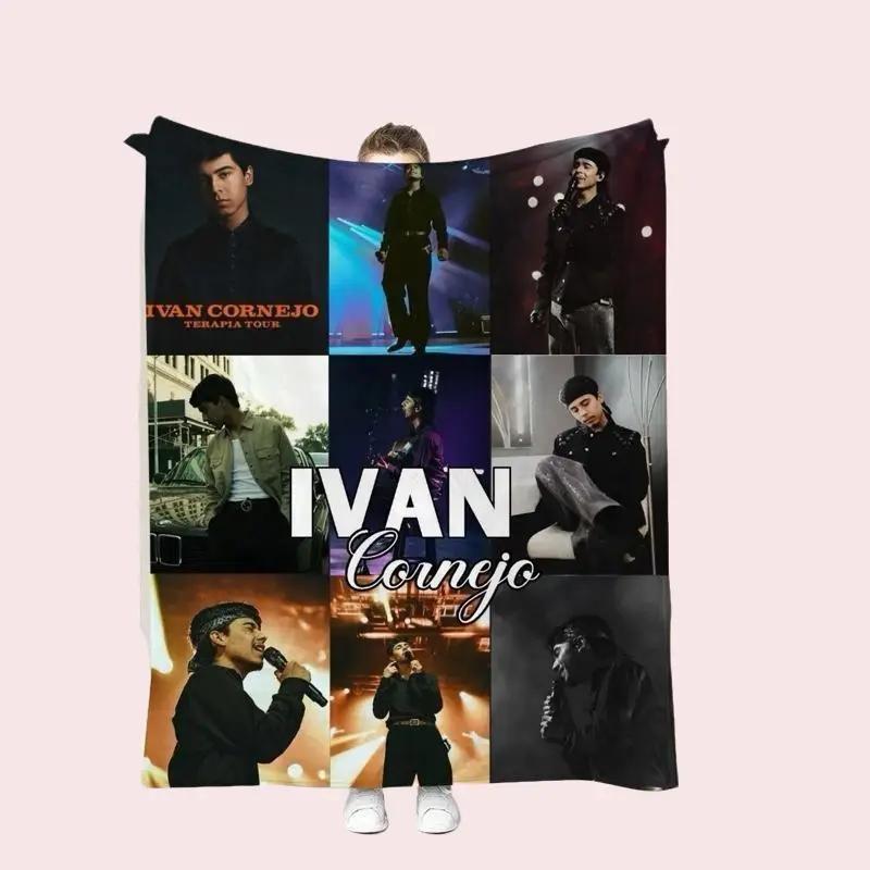 Ivan Cornejo Collage Blanket Soft Fleece Throw for True Fans 50 x 60 in Cozy Microfiber Fleece with Iconic Terapia Tour Images Machine Washable and Fade Resistant