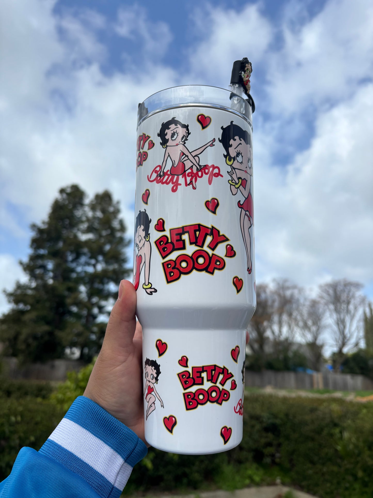 Betty BOOP red and Black 40oz STANLEY Dupe