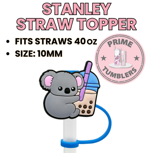 BOBA Koala 40oz Straw Toppers