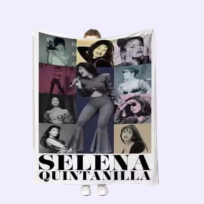 Selena Quintanilla Cobija Estilo Selena – Artistic Collage Design Soft Warm Tejano Style Regular Edition Comfortable Size Machine Washable Room Decoration Gift