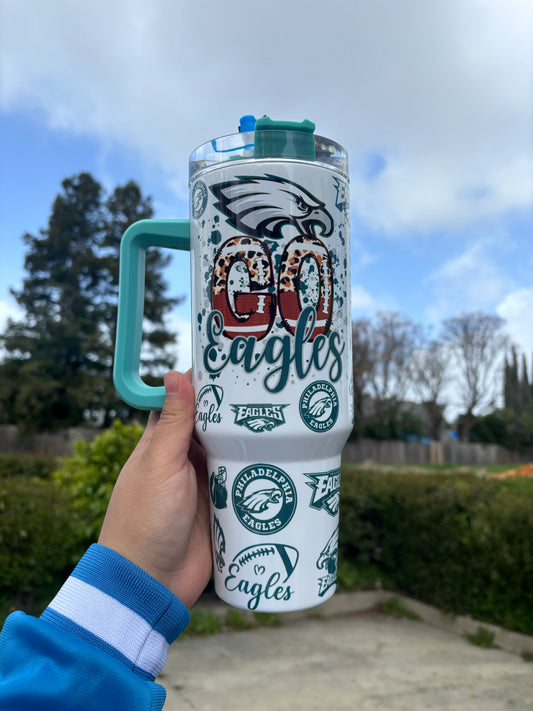 EAGLES football 40oz STANLEY Dupe