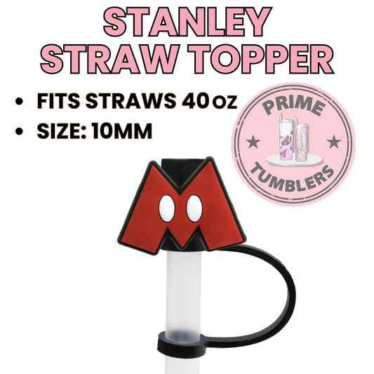 Mickey Mouse M 40oz Straw Topper