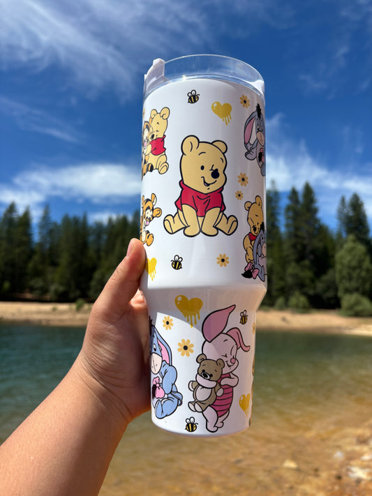 WINNIE THE POOH and FRIENDS 40oz Tumbler STANLEY Dupe cup