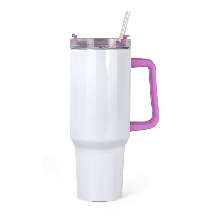 40oz COLORED Handle Sublimation Tumblers