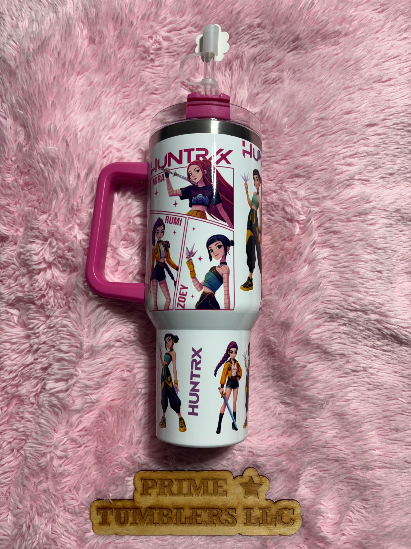 KPop Demon Hunters HUNTRIX 40oz Stainless Steel Tumbler | Stanley Dupe Cup