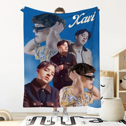 Xavi soft Blanket Cobija Juvenil Estilo Pop – Diseño Moderno y Decorativo musical   unisex