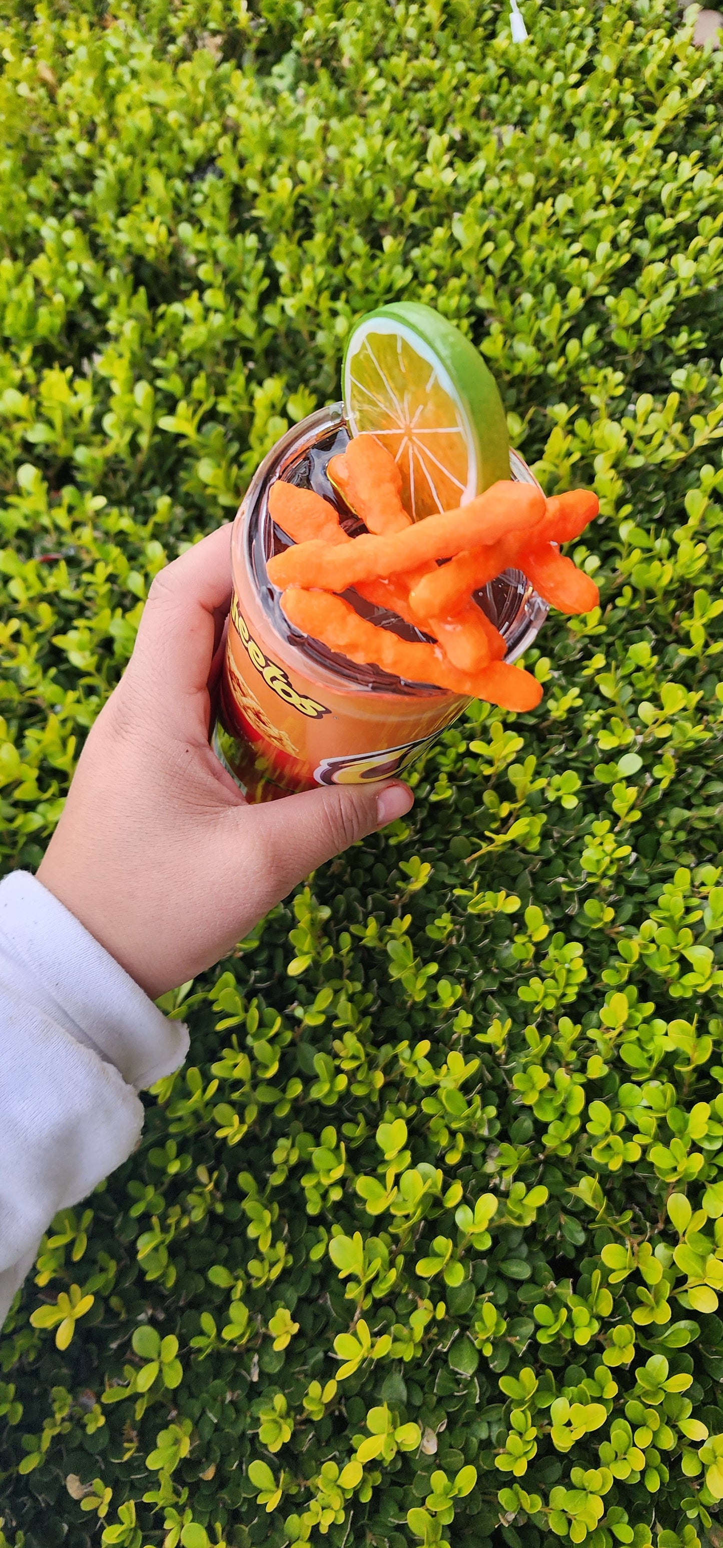 Crunchy cheese Cheetos chips tumbler with Lid Topper