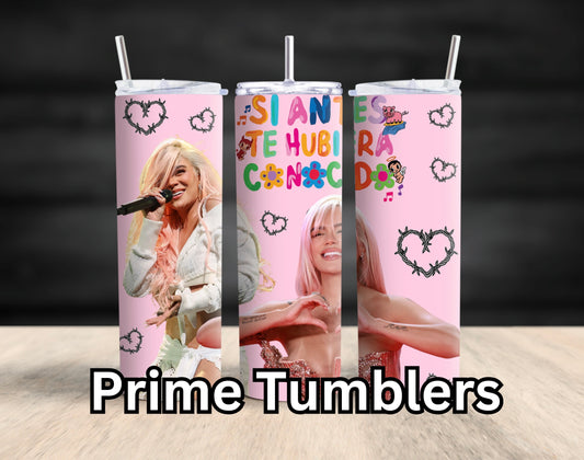 Karol G Tumbler PNG Singer Si antes te huviera conocido Feid