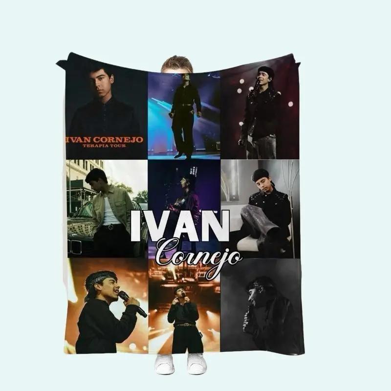 Ivan Cornejo Collage Blanket Soft Fleece Throw for True Fans 50 x 60 in Cozy Microfiber Fleece with Iconic Terapia Tour Images Machine Washable and Fade Resistant