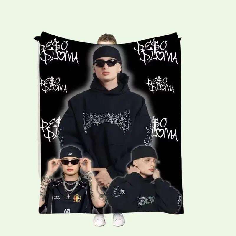 Peso Pluma Cobija Estilo Urbano Microfibra Suave Gráfico Urbano para Fans del Corrido Tumbado Decor Moderno