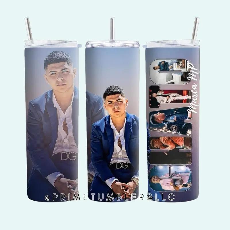 CHATO Stylish Regional Vibes Tumbler 20oz Stainless Steel Personalized Gradient Design Double-wall Insulated with Metal Straw & Leak-proof Lid for Travel & Gifting