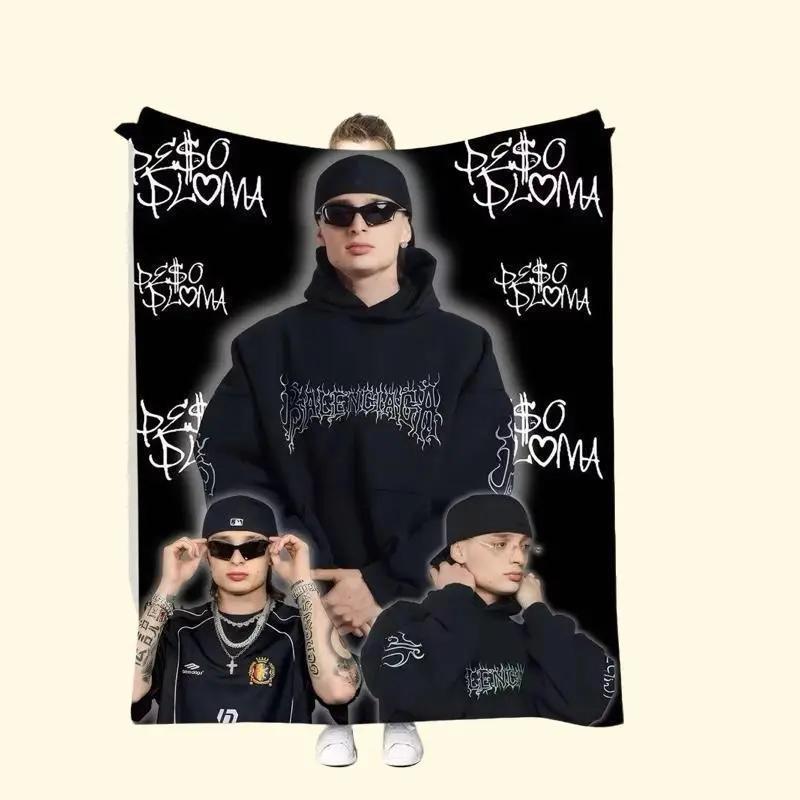 Peso Pluma Cobija Estilo Urbano Microfibra Suave Gráfico Urbano para Fans del Corrido Tumbado Decor Moderno