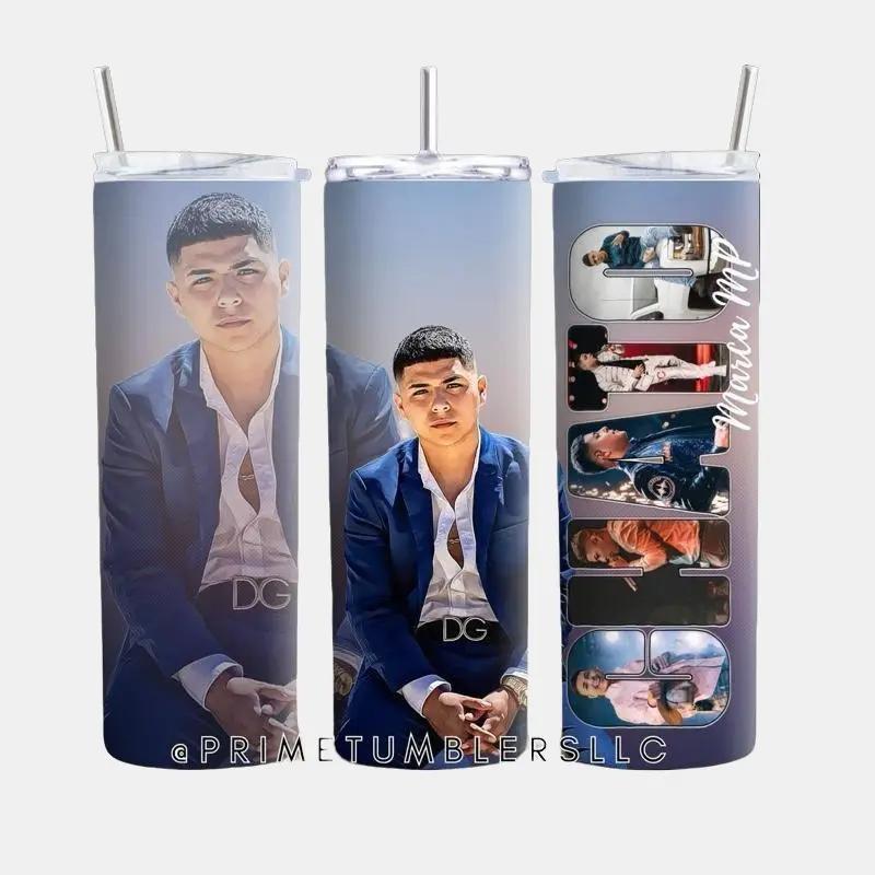 CHATO Stylish Regional Vibes Tumbler 20oz Stainless Steel Personalized Gradient Design Double-wall Insulated with Metal Straw & Leak-proof Lid for Travel & Gifting