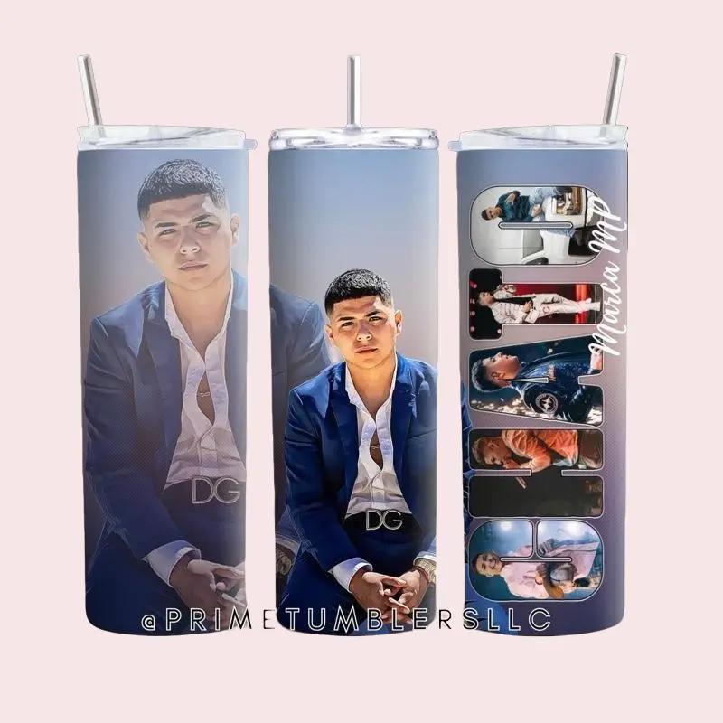 CHATO Stylish Regional Vibes Tumbler 20oz Stainless Steel Personalized Gradient Design Double-wall Insulated with Metal Straw & Leak-proof Lid for Travel & Gifting